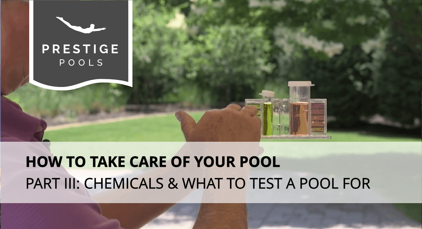 How to take care of your pool infographic